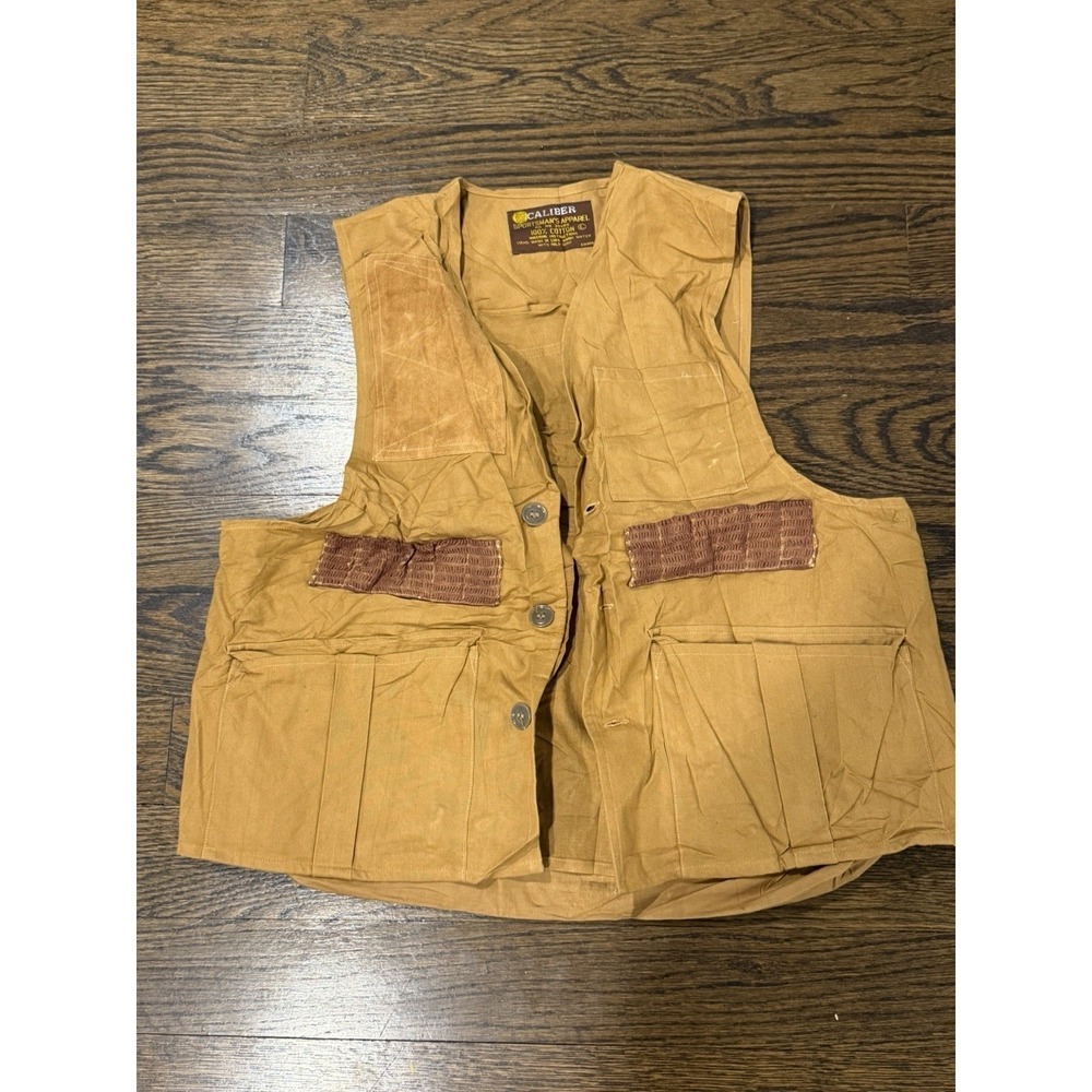 Vintage Caliber Sportsman Apparel Hunting Shooting Vest Size Large Deer Duck